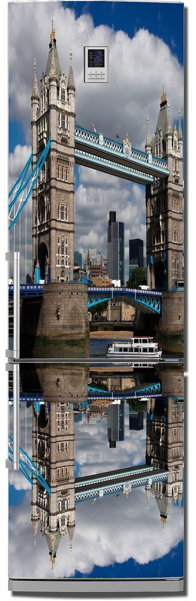 Виниловая Наклейка на холодильник - Лондонский мост