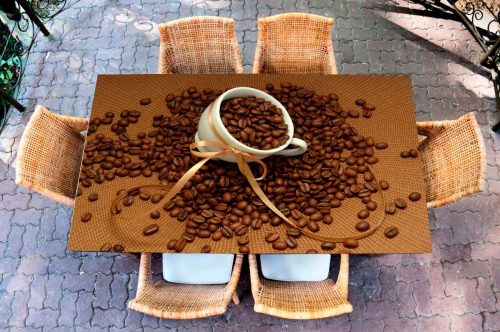 Наклейка на стол — Кофе 2 Зерна
