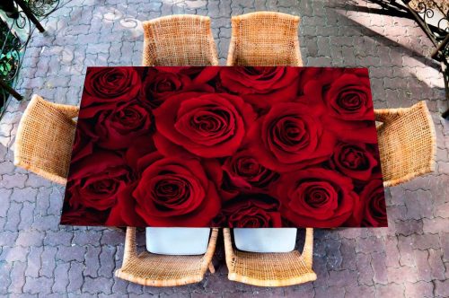 Стол с фотопечатью - Красные розы | Купить Наклейку на стол в магазине Интерьерные наклейки