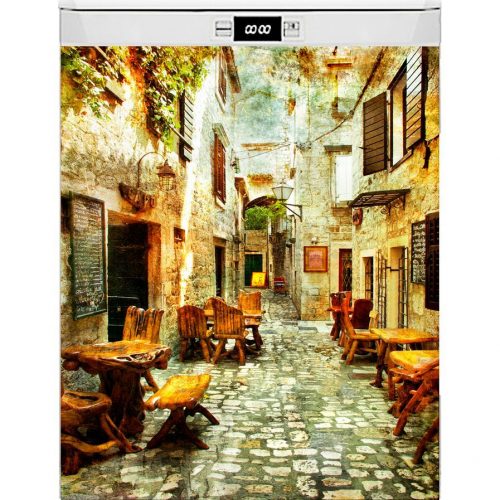 Наклейка на кухню и технику — Старые улочки Греции 1