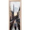 Наклейка на дверь -Прогулки по Амстел | магазин Интерьерные наклейки