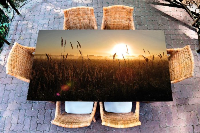 Стол с фотопечатью - Рассвет в сентябре | магазин Интерьерные наклейки