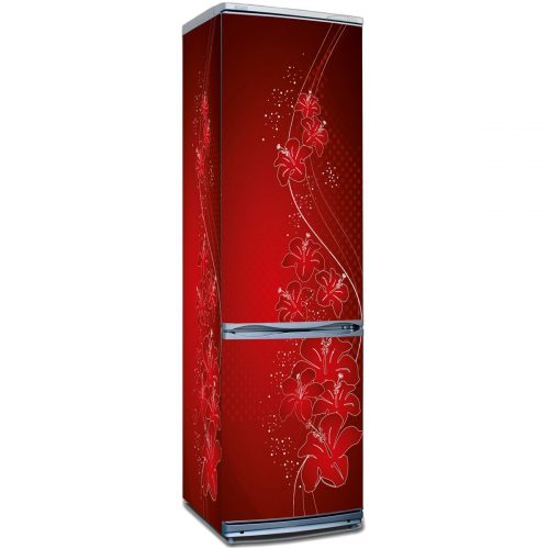 Наклейка на холодильник — Оттенки красного