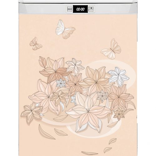 Наклейка на посудомоечную и стиральную машину —  Floral-1