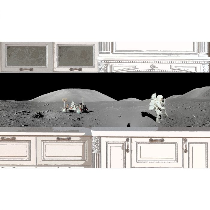 Наклейка на фартук кухни - Apollo 17 | интерьерные наклейки
