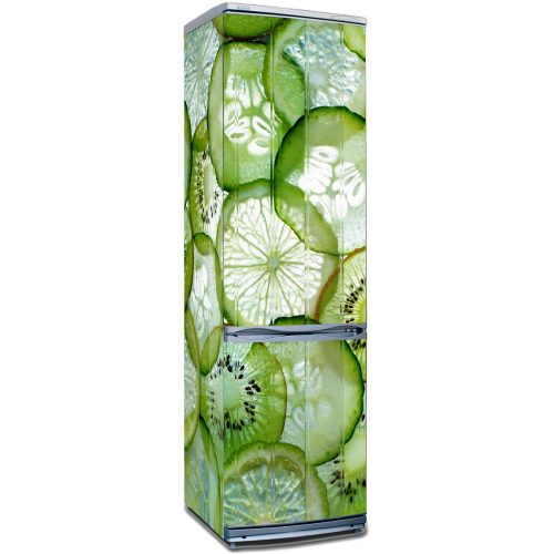 Наклейка на холодильник - Зеленый микс магазин Интерьерные наклейки