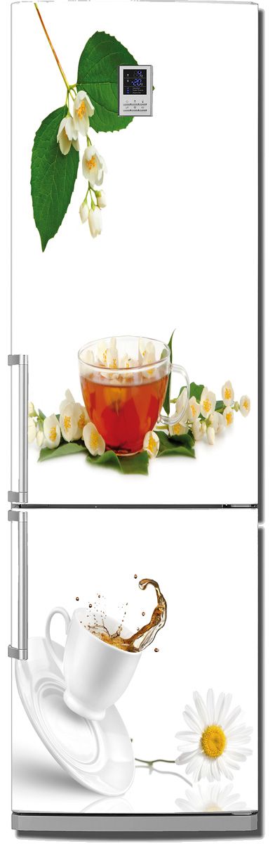 Виниловая Наклейка на холодильник - Tea