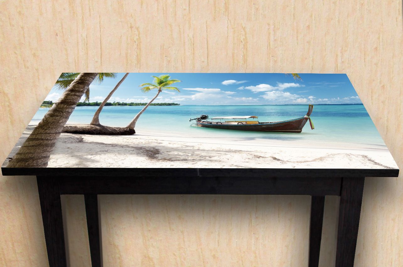 Наклейка на стол - Пляж 4 | Купить фотопечать на стол в магазине Интерьерные наклейки