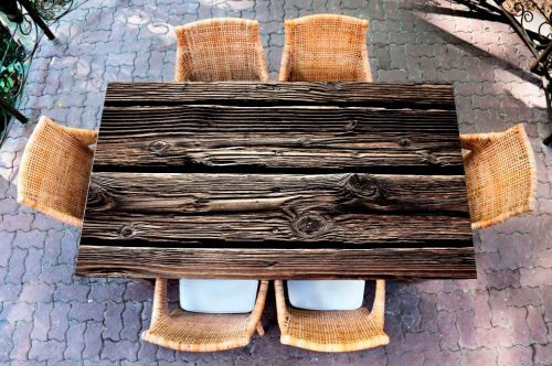 Стол с фотопечатью — wood 2
