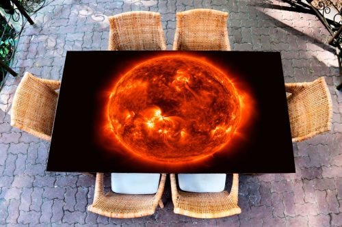 Наклейка на стол — Солнце