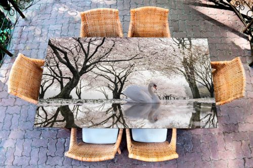Наклейка на стол — Лебединое озеро