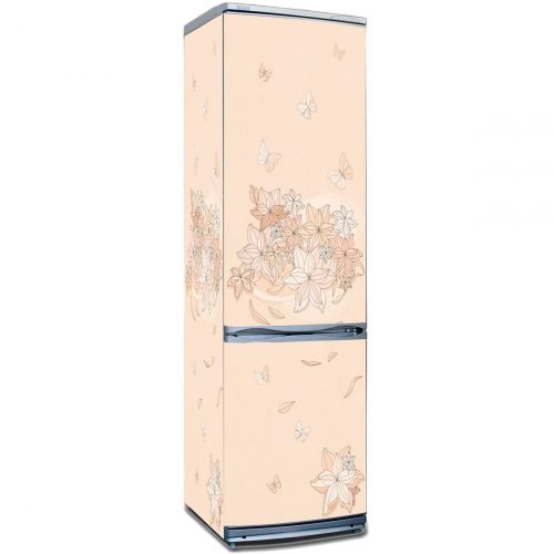 Наклейка  на холодильник — Floral-1